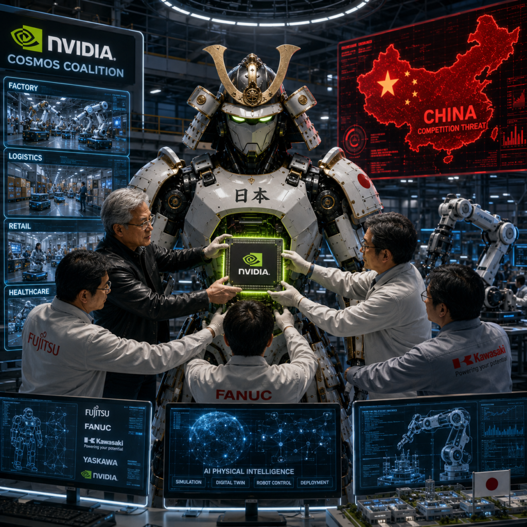 Empresas japonesas de robótica se alían con Nvidia para desafiar a China